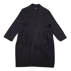 Christopher Fisher Cashmere Cardigan Brown Women's Medium Sweater Open Front